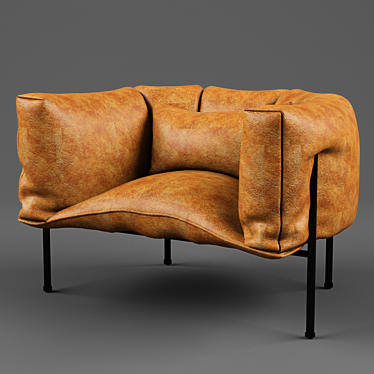 Elegant Rondo Armchair 3D model image 1 