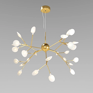 Moooi Heracleum: Modern Gold Metal Pendant Light 3D model image 1 