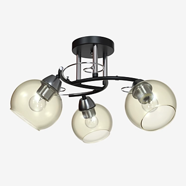 Modern Italian Ceiling Chandelier, Melefa 3507/3C 3D model image 1 