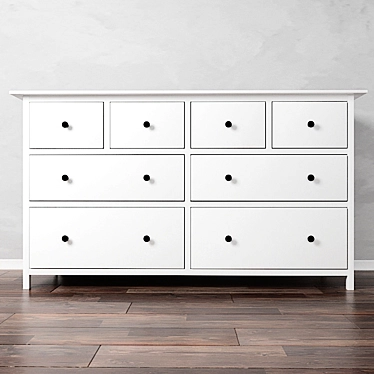 IKEA HEMNES 8-Drawer Chest - Organize in Style! 3D model image 1 