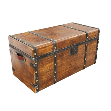 Vintage Chest of Wonders 3D model image 1 