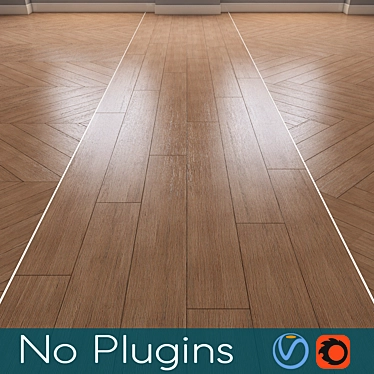 Vintage Wood Flooring 3D model image 1 