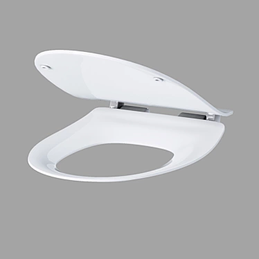 Delfi Slim Toilet Seat: Lifting, Easy-Off 3D model image 1 