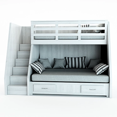 Cozy Dream Kids Bed 3D model image 1 