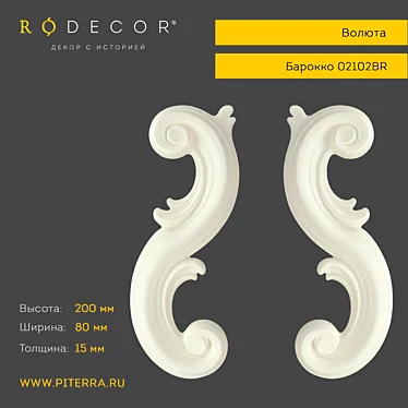 Baroque RODECOR: Exquisite Decor for Interior Design 3D model image 1 