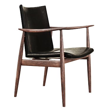 Rivage Chair: Elegant and Comfortable Seating 3D model image 1 