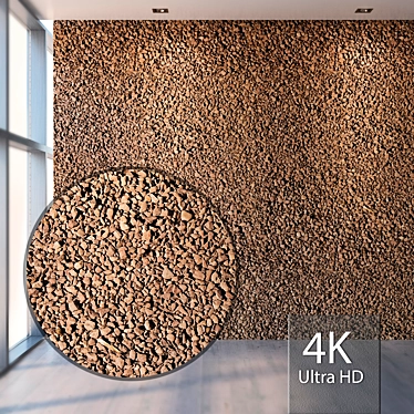 High Resolution Seamless Gravel Texture 3D model image 1 