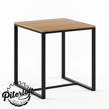 Industrial Chic Loft Table "Ginsberg 3D model image 1 