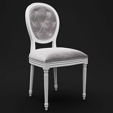 Title: French Style Dining Chair 3D model image 1 