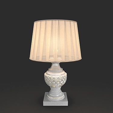 Elegant Bedside Lamp 3D model image 1 