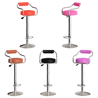 Guyou Modern Bar Chair 3D model image 1 
