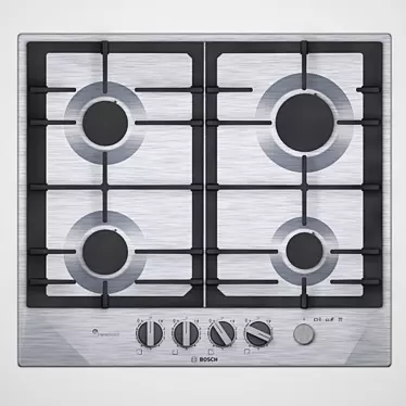 Bosch PCP6A5M90R Gas Cooktop 3D model image 1 