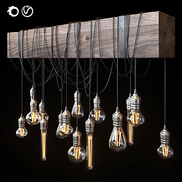 Sleek CM Lamp for Vray and Corona | FBX Format 3D model image 1 