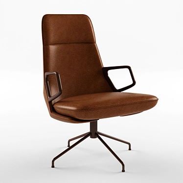 ErgoLux High Back Armchair 3D model image 1 