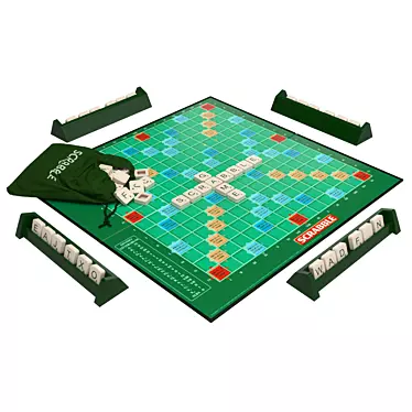 Wordplay Classic: Scrabble Board Game 3D model image 1 