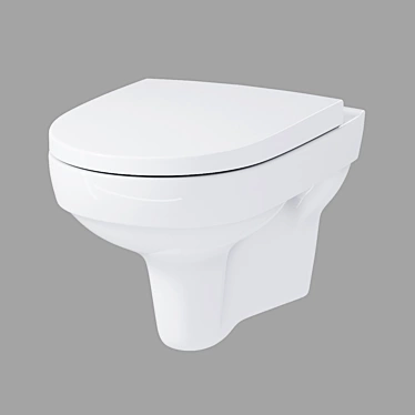 Sleek Floating Toilet: City New Clean 3D model image 1 