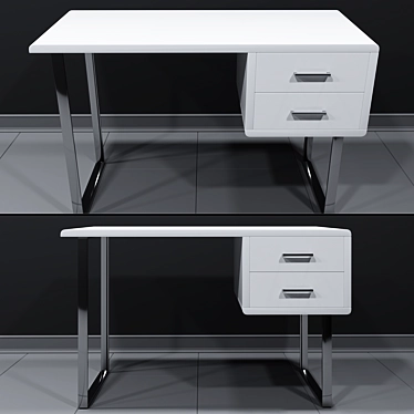 Contemporary Quadro Writing Desk 3D model image 1 