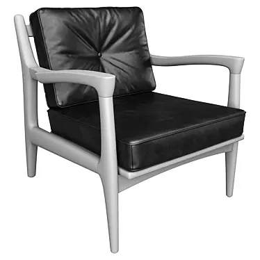 Cozy and Elegant Armchair: 74x80x78 cm 3D model image 1 