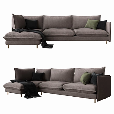 Cozy Tango Easy Sofa 3D model image 1 