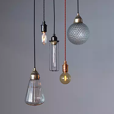 Title: Vintage Edison Style Bulbs 3D model image 1 