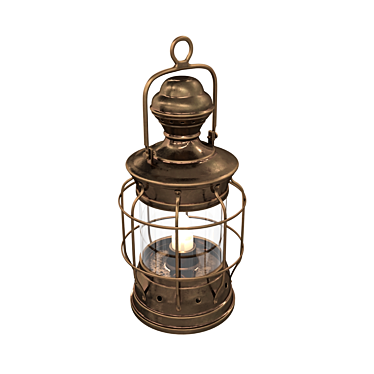 Vintage 5-Light Antique Lamp 3D model image 1 