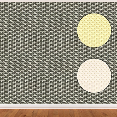 Seamless Wallpaper Set - 3 Colors 3D model image 1 