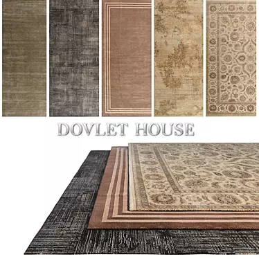 Luxury Carpets Set - DOVLET HOUSE 3D model image 1 