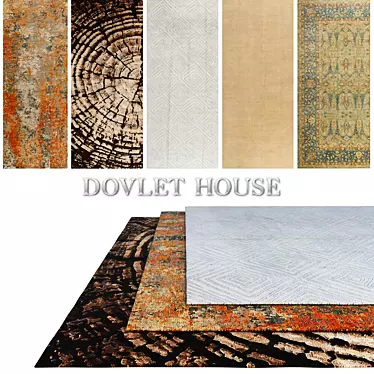 Luxury Carpets Collection by DOVLET HOUSE 3D model image 1 