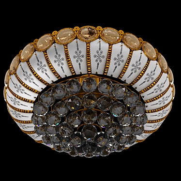 Sparkling Champagne Chandelier 3D model image 1 