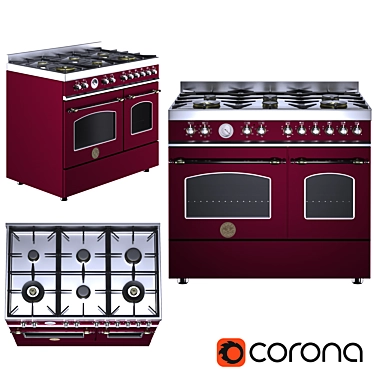 Bertazzoni HERITAGE - Classic Gas Stove 3D model image 1 