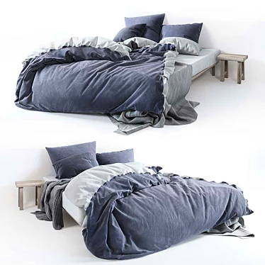 Rumpled bed