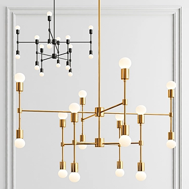 Elegant Sonoma Chandelier: Classic Design 3D model image 1 