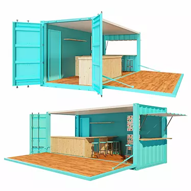 Portable Eatery: V2 Mobile Bistro 3D model image 1 