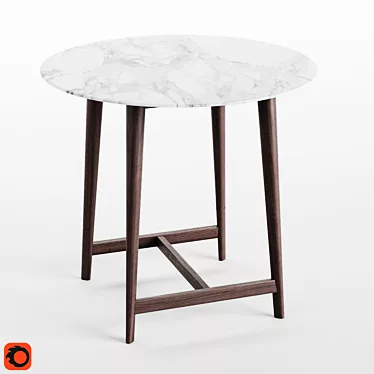 Elegant Desiree Side Table 3D model image 1 