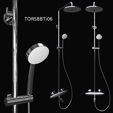 Iddis Torr Shower System: Innovative Design & Superior Functionality 3D model image 1 