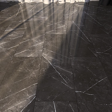 Elegant Marble Floor Tiles 3D model image 1 