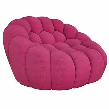 Luxury Lounge Chair & Ottoman 3D model image 1 