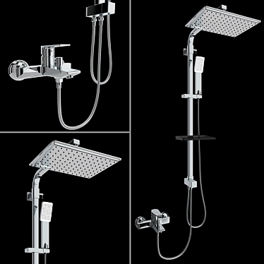 Luxury Edifice Shower System 3D model image 1 