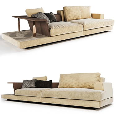 Elegant Xavier Sofa: Beauty & Comfort 3D model image 1 