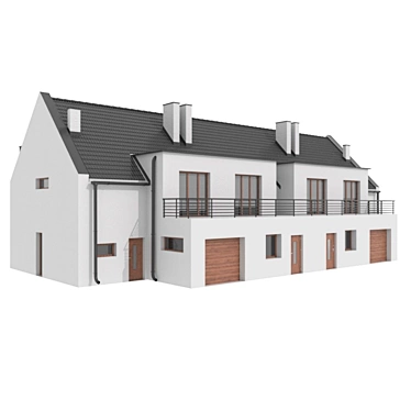 Modern House Furnished 2013 3D model image 1 