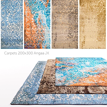 Angaa JK Carpets - Elegant Textured 200x300cm 3D model image 1 