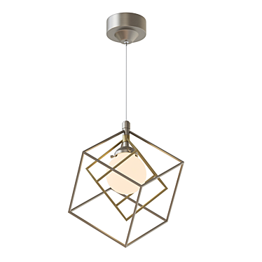 Modern Prism Pendant Light 3D model image 1 