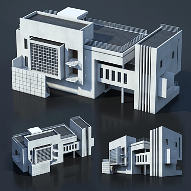 Sleek V-Ray 3.0 Building 3D model image 1 