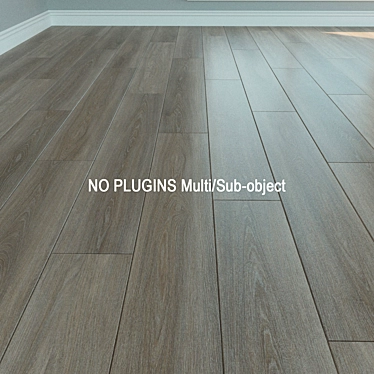 Natural Wood Laminate Flooring 3D model image 1 