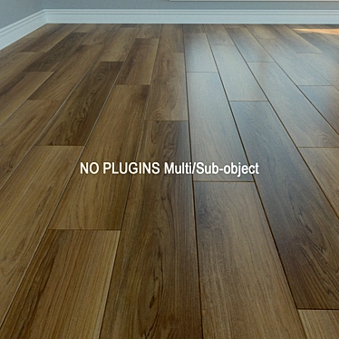 Natural Wood Laminate - Parquet Flooring 3D model image 1 