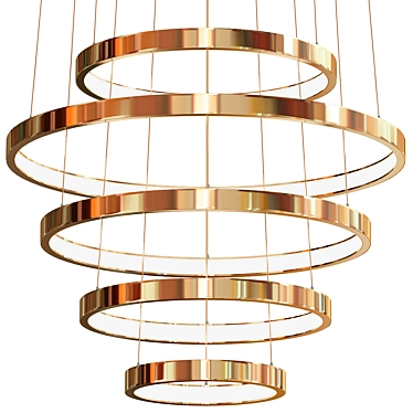 Elegant AURA TASO Pendant Light 3D model image 1 