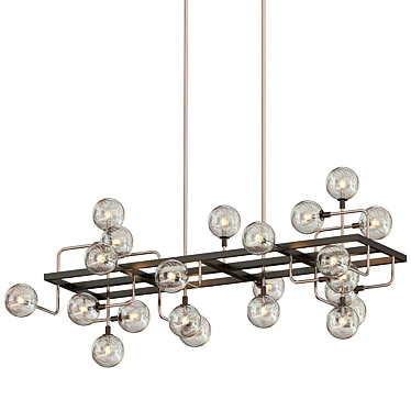 Viaggio Linear Suspension: Illuminating Elegance 3D model image 1 