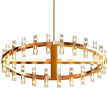 Elegant Arcachon Chandelier RH 3D model image 1 