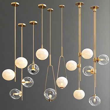 Quartet Hanging Lights - Exclusive Design 3D model image 1 