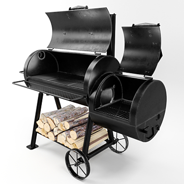 Oklahoma Joe's Highland Smoker: Perfectly Designed for Offset Smoking 3D model image 1 